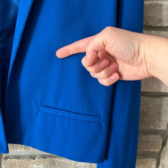 Vince Camuto Royal Blue Crop Jacket Size 8 - Picture 7 of 12
